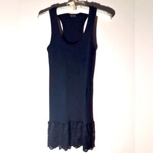 Anthropologie MIMI & COCO Ribbed Tank w/Lace Bottom/Dress Made in 🇮🇹 ITALY